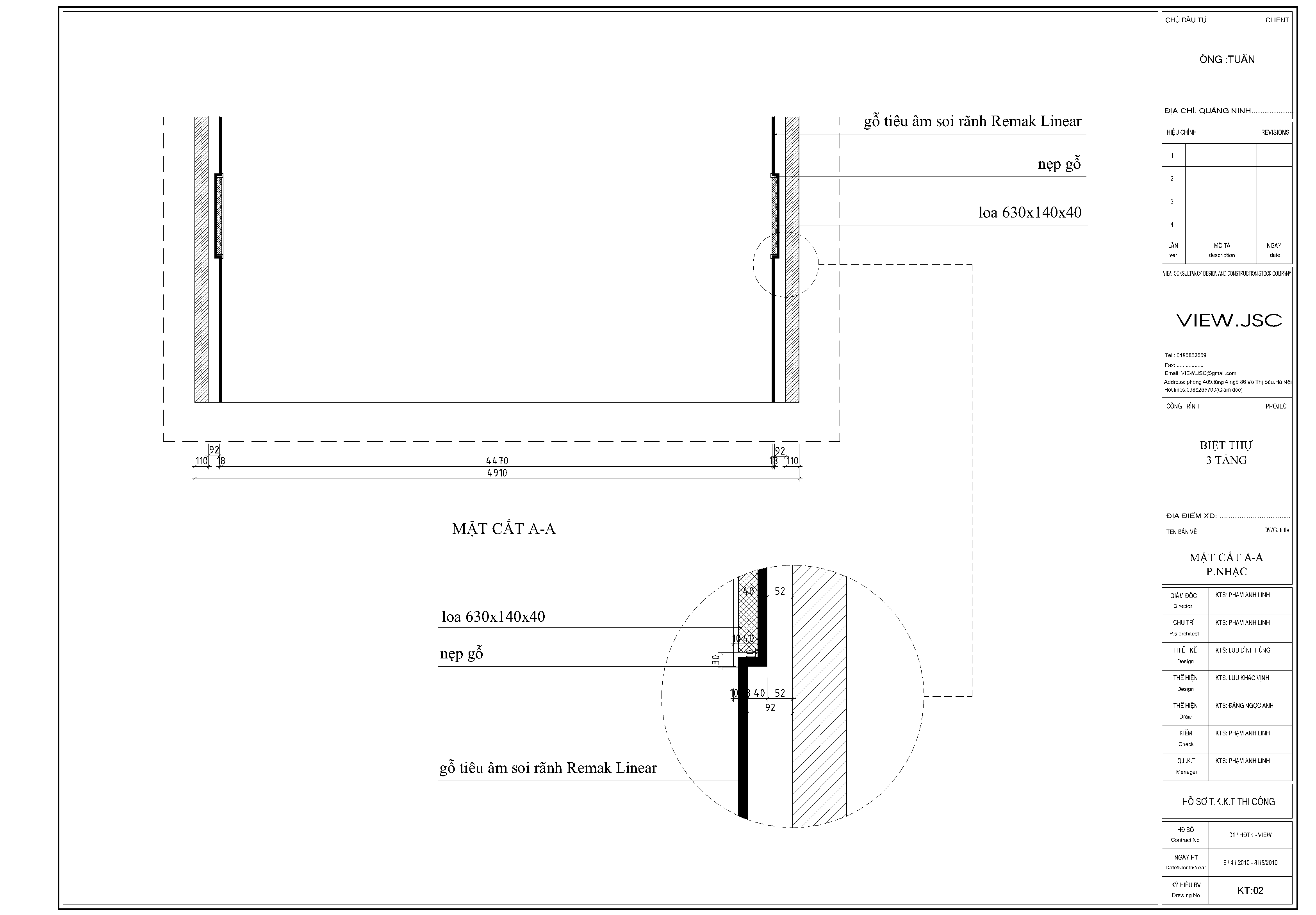 Bản vẽ phòng xem phim