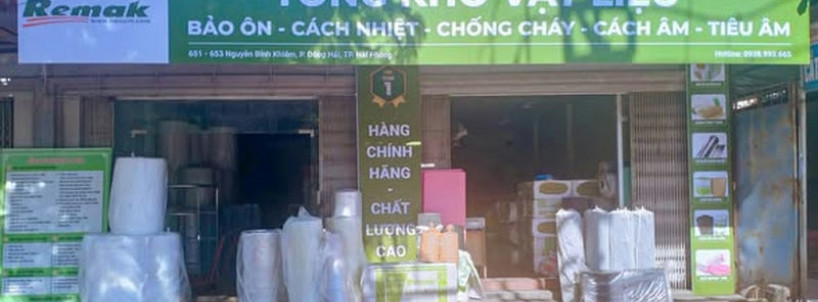 Remak Khai Trương Tổng Kho Hải Phòng Cung Cấp Đầy Đủ Vật Liệu Cách Âm, Tiêu Âm, Cách Nhiệt, Chống Cháy Chính Hãng - Giao Nhanh, Tư Vấn Chuyên Nghiệp.