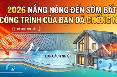 Nắng Nóng Đến Sớm Bất Thường – Công Trình Của Bạn Đã Có Vật Liệu Cách Nhiệt Chưa?
