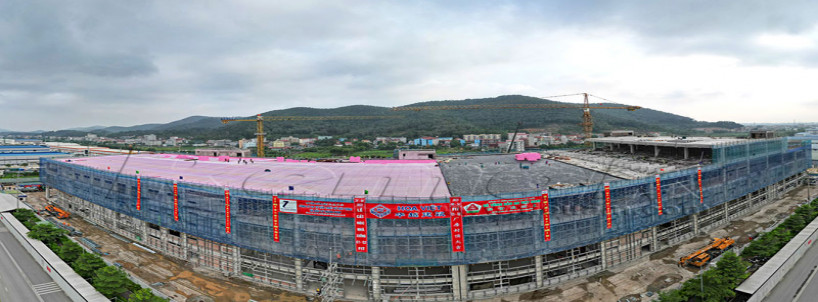 Công trình cất nóc nhà xưởng New Wing Foxconn (Hồng Hải) Bắc Giang với 10.000m² xốp Remak® XPS