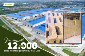 Gia công cắt 12.000 panel bông khoáng ROCKWOOL Thái Lan