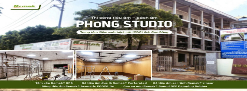 Tiêu âm – cách âm Phòng Studio, CDC tỉnh Cao Bằng